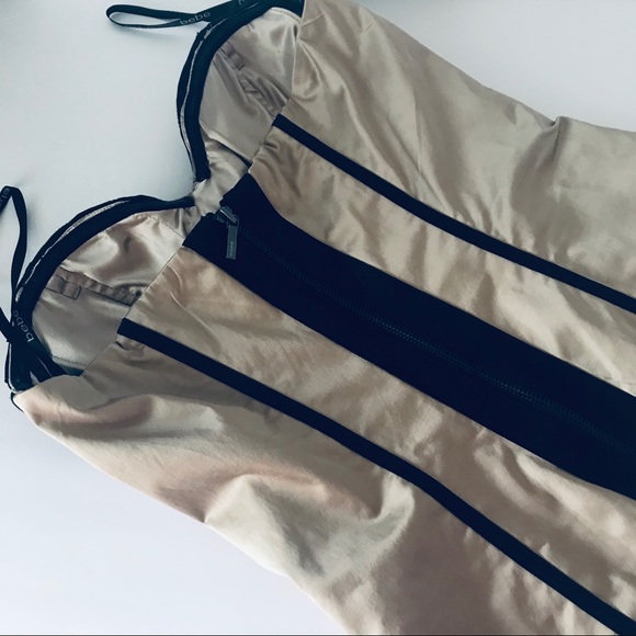 BEBE BUSTIER CORSET TOP SATIN STRAPLESS BLACK (XS) - Picture 4 of 8